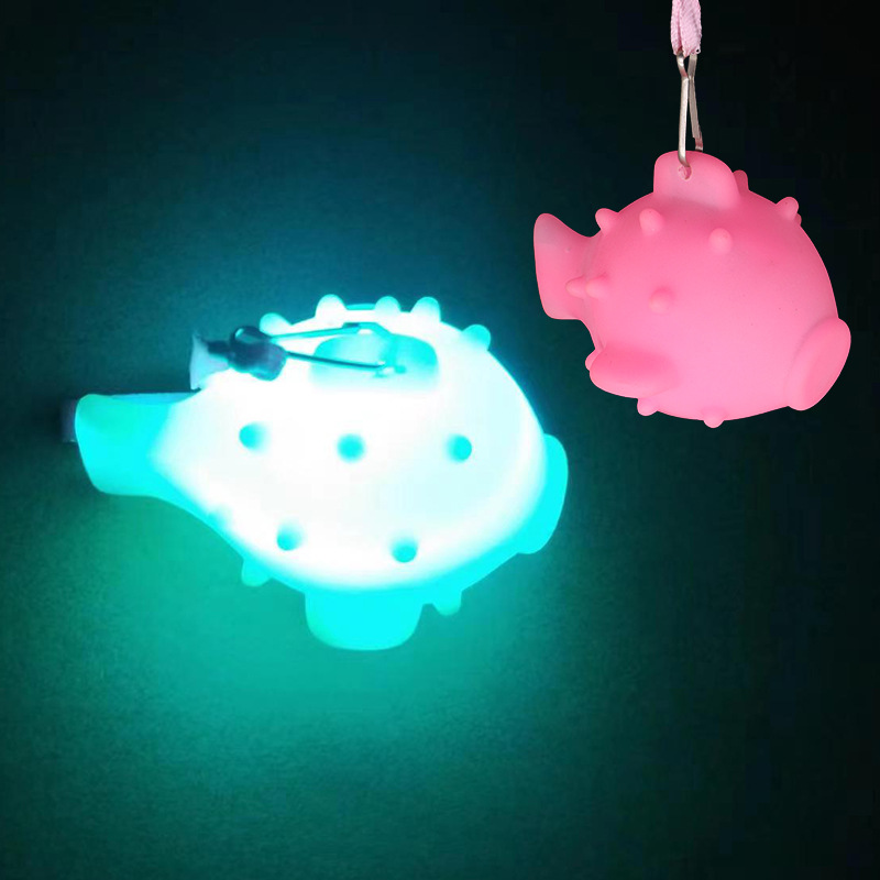 Cordón luminoso luz nocturna colorido flash colgante marino animal delfín estrella de mar pulpo calabaza luz nocturna mercado al por mayor