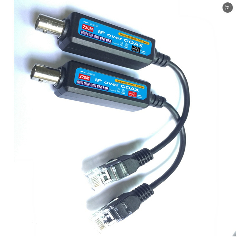 IP network POE to coaxial cable transmission extension HD video network signal support 12364578 IP network POE to coaxial cable transmission extension HD video network signal support 12364578