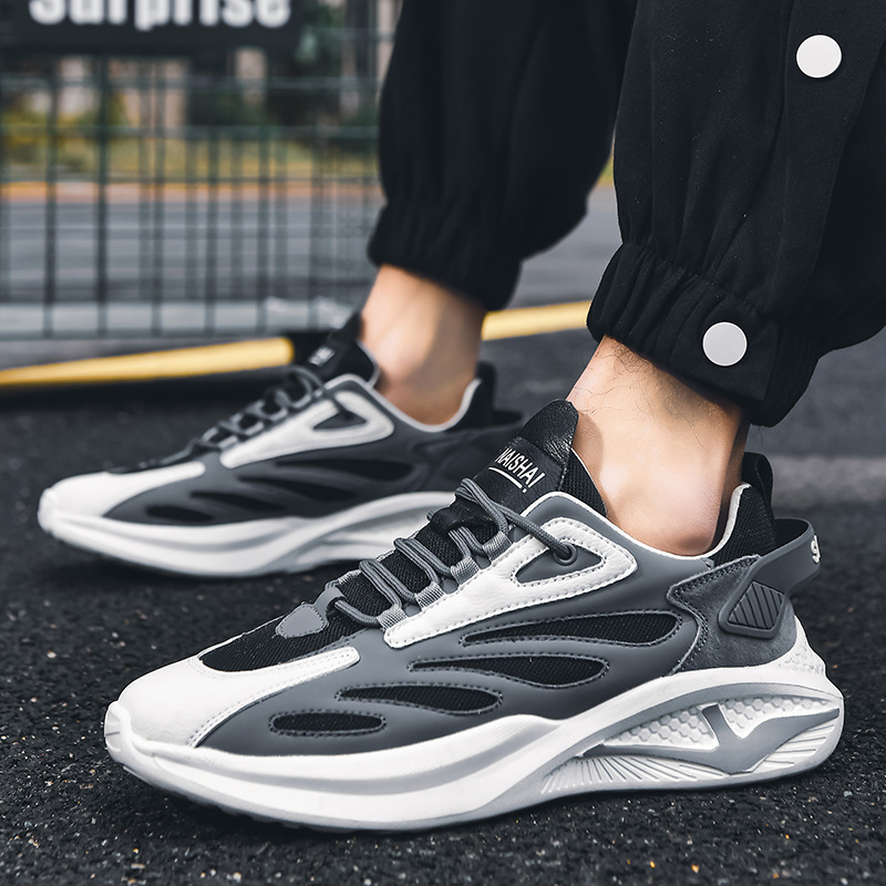 Zapatos de Exportación para Hombre, Nuevas Zapatillas Deportivas Transpirables de Primavera, Zapatos de Malla Ligeros de Moda para Papá, Zapatos Casuales Simples.