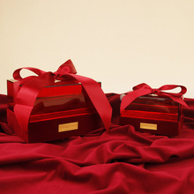 結婚喜糖盒禮品盒方形金絲絨亞克力禮盒禮物盒伴手禮盒小號批發