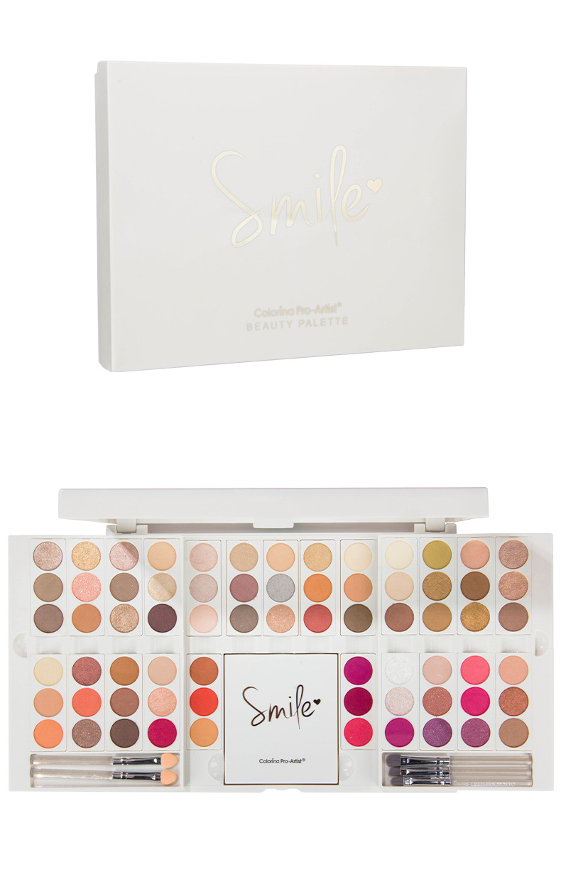 DIY makeup set, eyeshadow pearl, matte, fine glitter eyeshadow palette, highlighter blush, cosmetics, contouring palette wholesale undefined