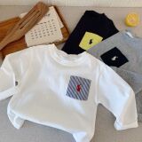 Детская весенняя базовая приятная телу футболка подходит для мужчин и женщин