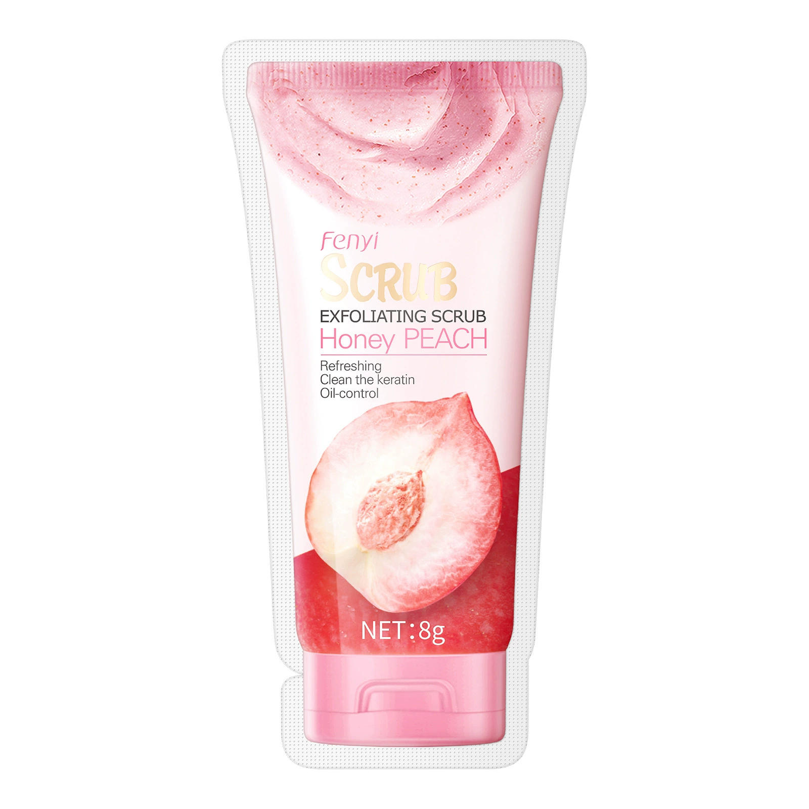 Скрабинг для тела Exfoliating Body Scrub (Fenyi) 8 г — Персик и Мед, очищение пор, контроль за жирностью
