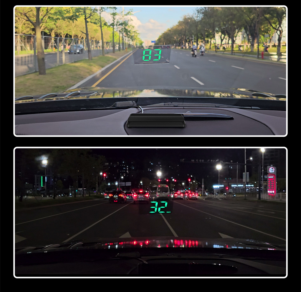 W2 Head-Up Display (HUD) for cars, universal speedometer, GPS, high-precision vehicle instrument projector for new energy vehicles