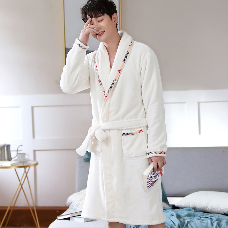 오프화이트 벙게 남성용 로브 Y805