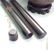 香道文玩 大号紫光檀 黑檀木20克装长款线香筒 香盒批发