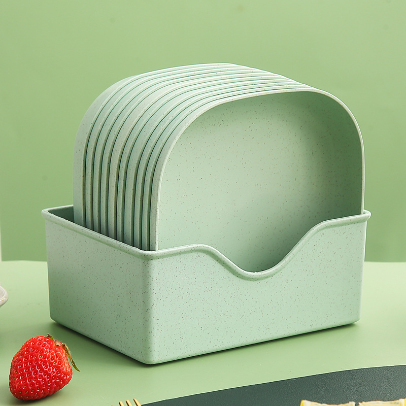 Nordic green (dark square) 10 pieces + base