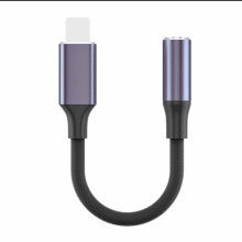 适用苹果耳机转接头lightning转3.5mm转换器数字音频转接线插头