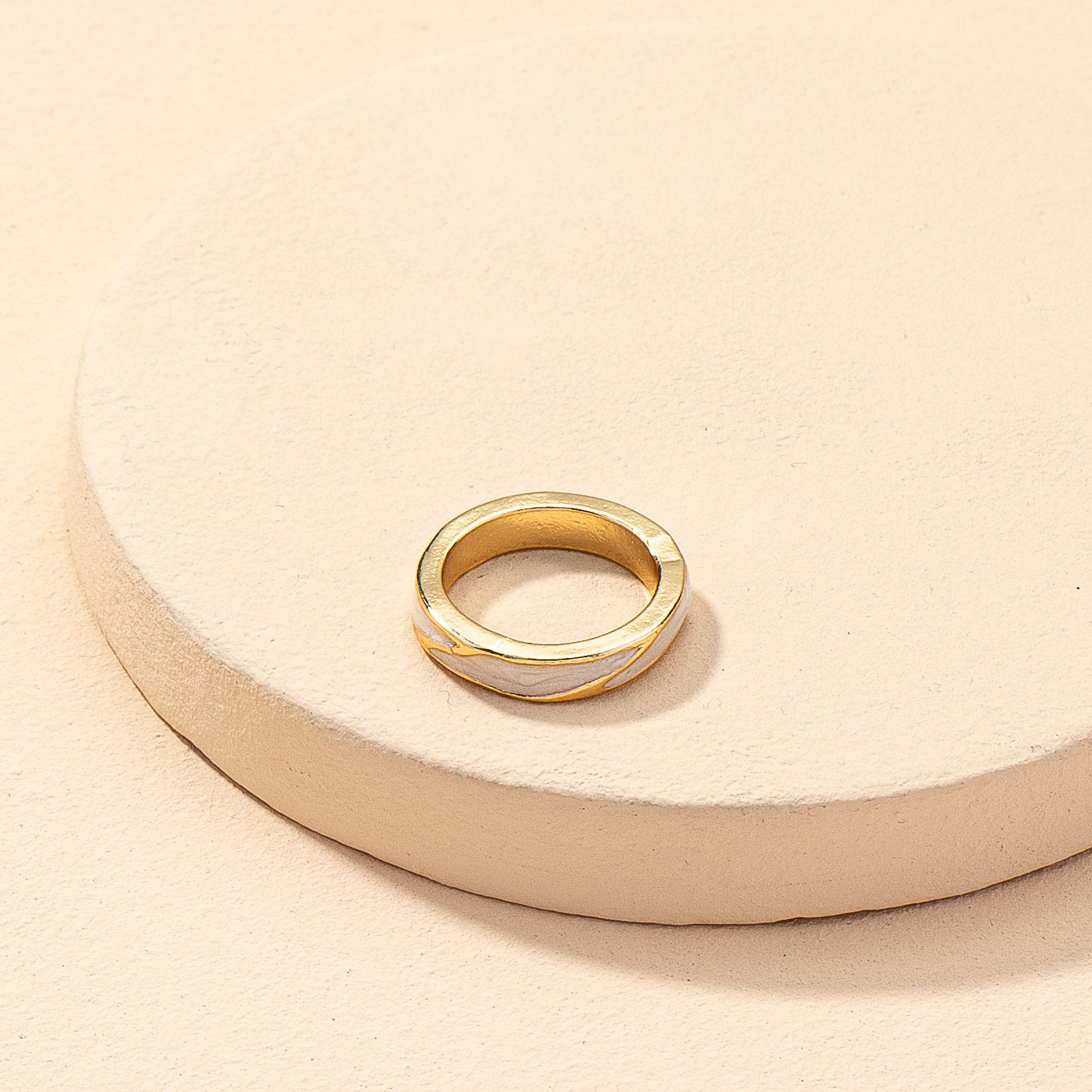 fashion simple colorful glaze ring wholesale nihaojewelry