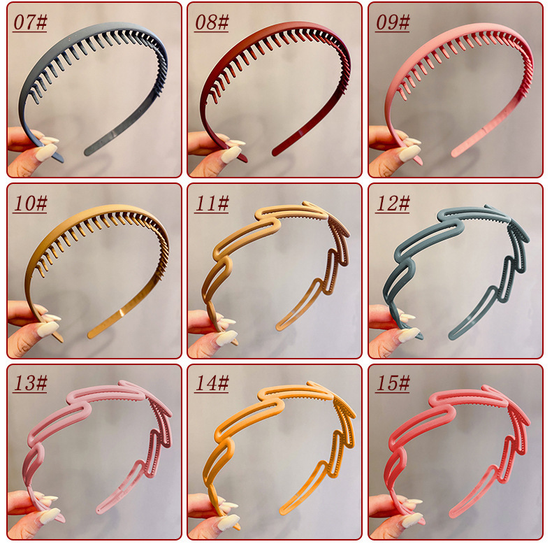 Handmade Design Simple Style Style Simple Style Solid Color Plastic Handmade Hair Band 1 Piece