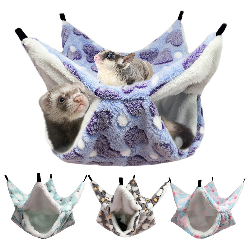 Sugar Glider Warm Double-Layer Sandwich Hammock Small Pet Hammock Hanging Squirrel Sleeping Bag Pet Supplies Hamster Hammock Sugar Glider Warm Double-Layer Sandwich Hammock Small Pet Hammock Hanging Squirrel Sleeping Bag Pet Supplies Hamster Hammock