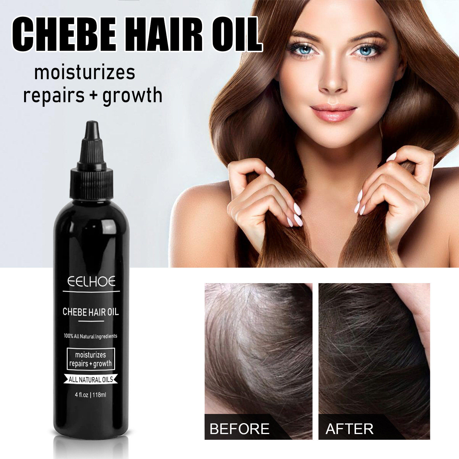 EELHOE Dense Oil Thickens Firms Hair, Nourishing Repairing Roots, Caring for Strong and Tough Hair_voghion.com