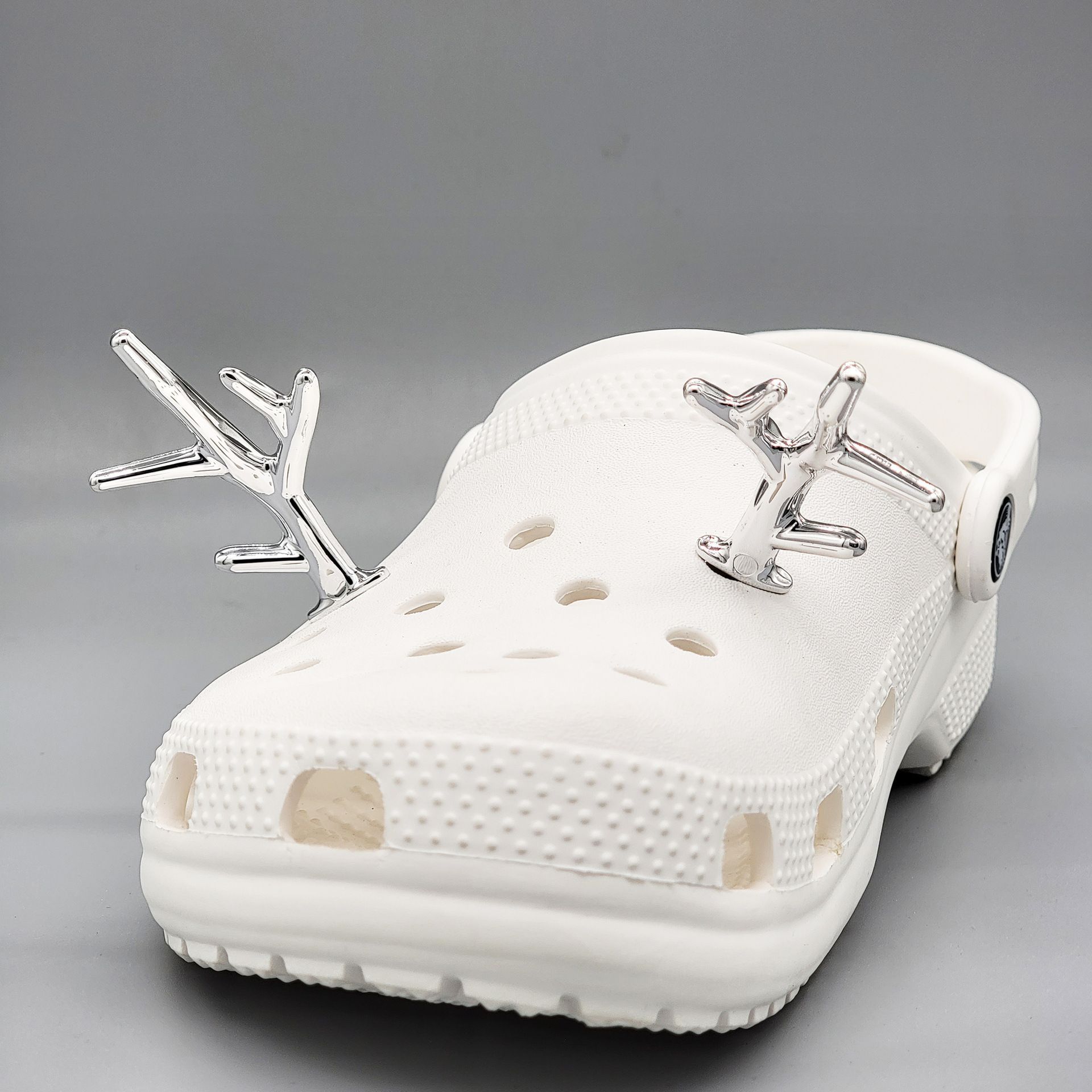 1 Set Quantity Christmas Antlers Shoe Accessories Plastic Slippers Summer Shoe Buckle