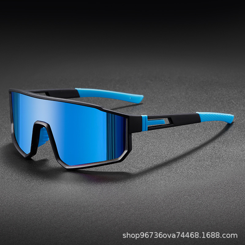 Gafas de ciclismo de montura grande europeas y americanas transfronterizas Gafas de sol a prueba de viento para deportes al aire libre para hombres Gafas de una pieza para montañismo para mujeres Gafas de esquí