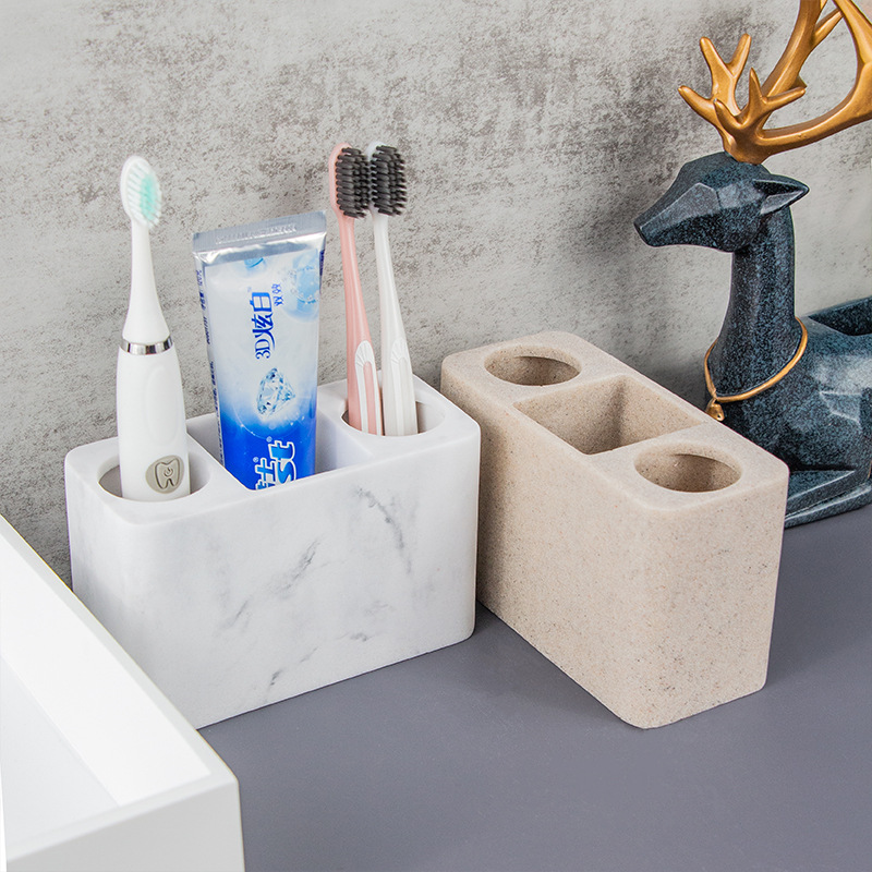 外贸跨境亚马逊树脂电动牙刷架 洗漱浴室牙膏牙刷座酒店家居用品