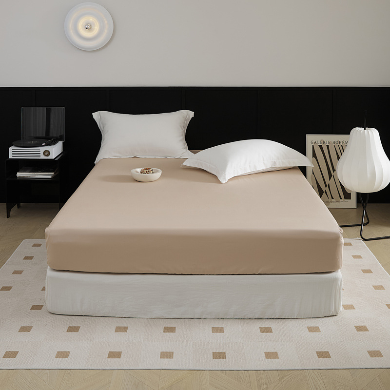 El nuevo 100S de algodón de fibra larga de algodón de una sola cama de algodón puro de color sólido agradable para la piel, cama de 1,5 m, cama de 1,8 m