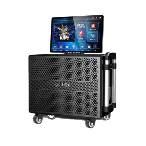 Guoai K10 オーディオ ディスプレイ付き屋外モバイルスクエアダンスホーム KTV カラオケカラオケマシンハイパワー|undefined