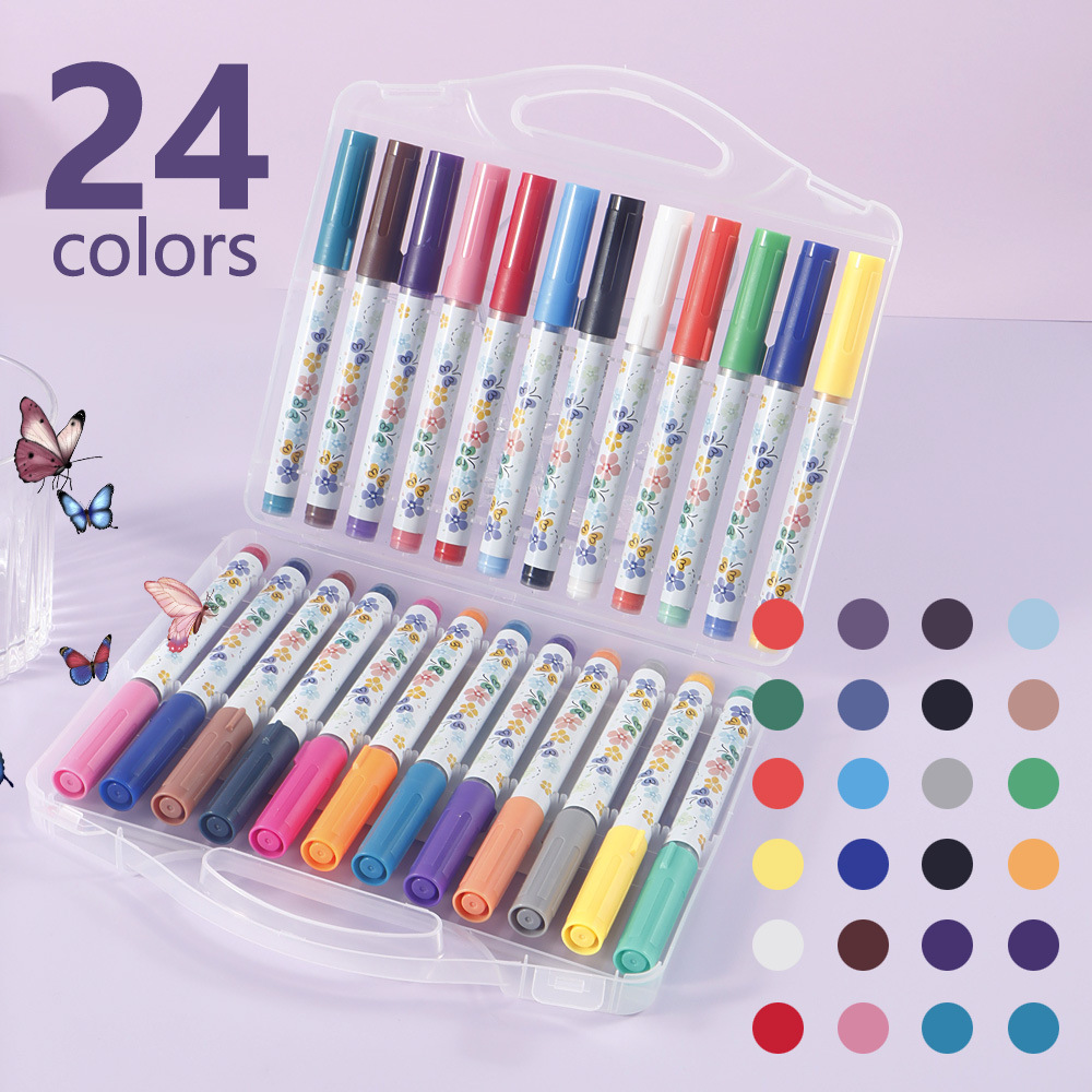 Líquido directo acrílico marcador pincel de cabeza suave pincel conjunto impermeable rápido secado acuarela pincel para niños graffiti pincel de pintura acrílico