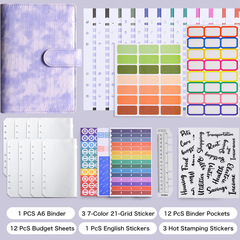 跨境活頁本馬卡龍亞馬遜新款熱銷活頁夾A6活頁夾手賬本記賬筆記本