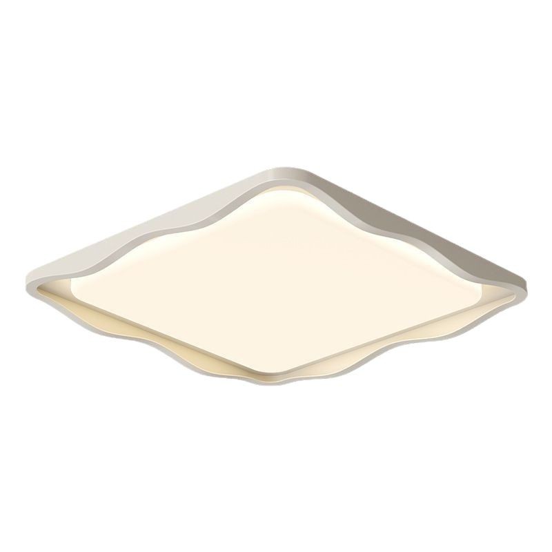 Luz principal de la sala de estar moderna atmósfera minimalista 2025 nuevo viento de crema de espectro completo lámpara de techo del dormitorio