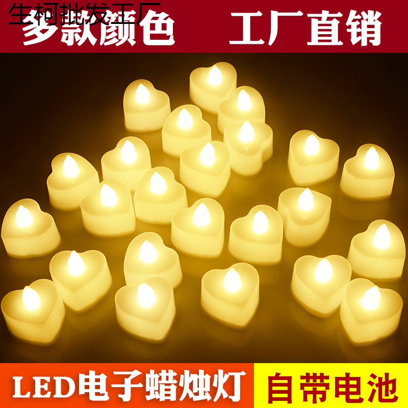 LED electronic candlelight romantic proposal creative decoration…