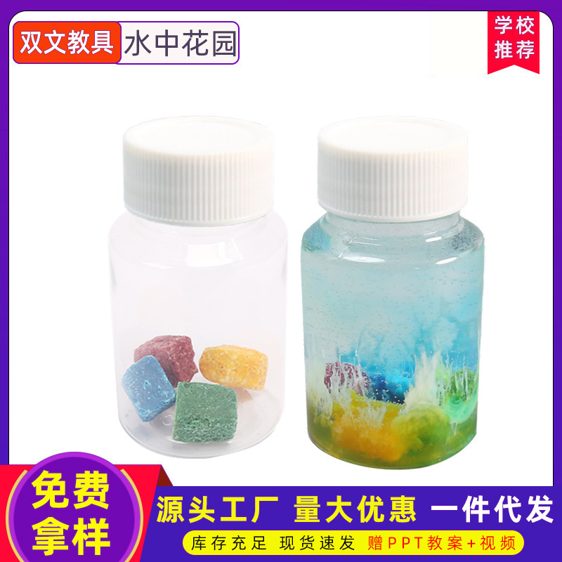 Jardín de agua para niños Magic Stone Technology pequeña producción vapor ciencia y educación experimento juguete hecho a mano material bricolaje paquete