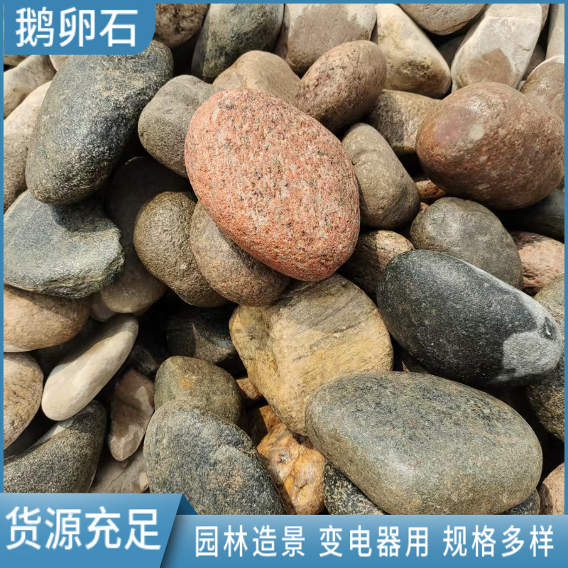 现货供应铺路鹅卵石 变电站用5-8cm鹅卵石污水处理垫层用鹅卵石