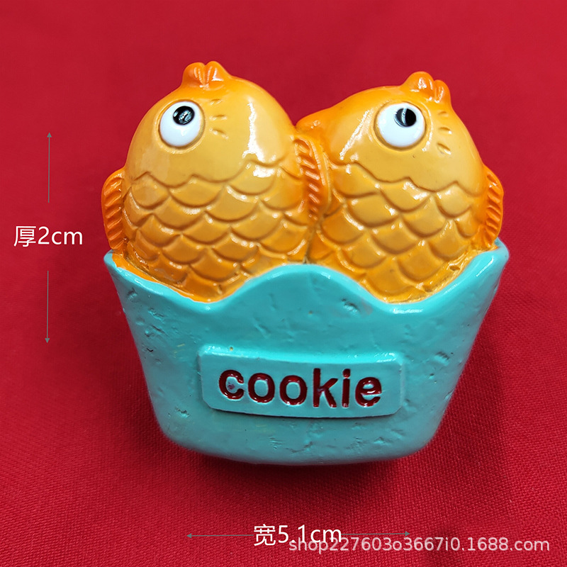 3d立体磁性特色旅游纪念品磁贴美食磁性贴食物文创仿真小吃冰箱贴|undefined