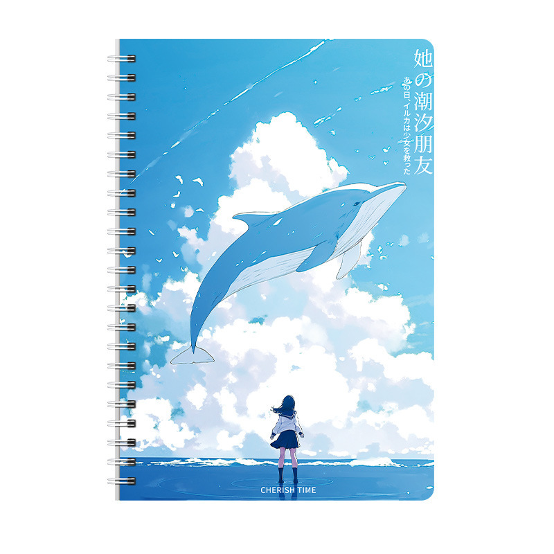 线圈本笔记本a5横线可爱卡通高颜值本子ins作业本侧翻文具|undefined