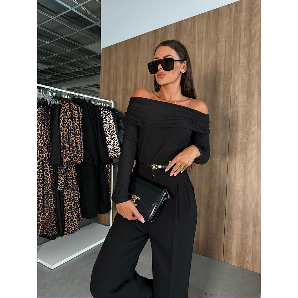Summer New Cross-Border Foreign Trade Niche Design Straight Casual Pants for Women Loose Wide-Leg Retro Versatile Long Pants