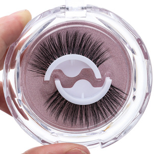 Self-adhesive false eyelashes Europe and America hot sale false eyelashes reusable eyelashes wholesale double eyelids big eyes