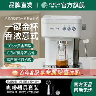 Petri Coffee Machine Italian Household Small Semi-Automatic Pe2170 Steam Integrated Commercial Fan