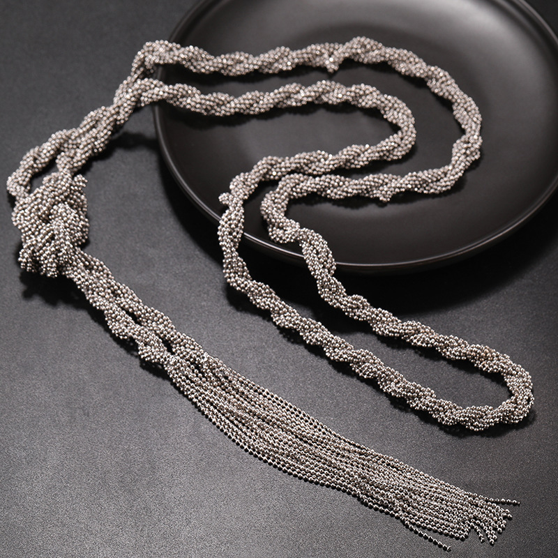 European and American Elegant Fashion Hand-Woven Large Necklace All-Match Clothing Necklace Amazon H