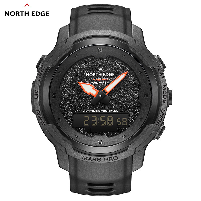 Carbon Fiber Shell Outdoor Sports Watch Altitude Pressure Mountaineering Swimming Student Waterproof Thermometer Compass Men's Watch Carbon Fiber Shell Outdoor Sports Watch Altitude Pressure Mountaineering Swimming Student Waterproof Thermometer Compass Men's Watch