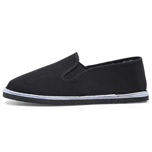 Factory direct sales old Beijing cloth shoes men's comfortable black cloth shoes handmade training shoes casual shoes traditional black cloth shoes