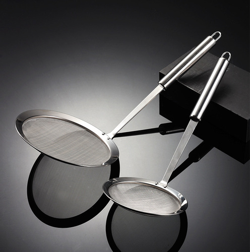 Aion 201 stainless steel handle oil filter colander hot pot soup oil foam oil separator gadget 304 mesh multi-specification