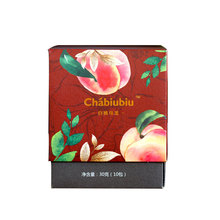 chabiubiu白桃乌龙茶3g*10茶包盒装 桃粒重瓣玫瑰花花果茶袋泡茶