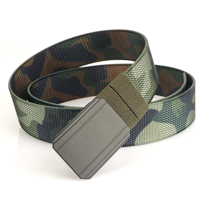 Nuevo cinturón de nylon giratorio de doble uso de doble cara casual versátil tejido poliéster pantalones cinturón simple cinturón de lona