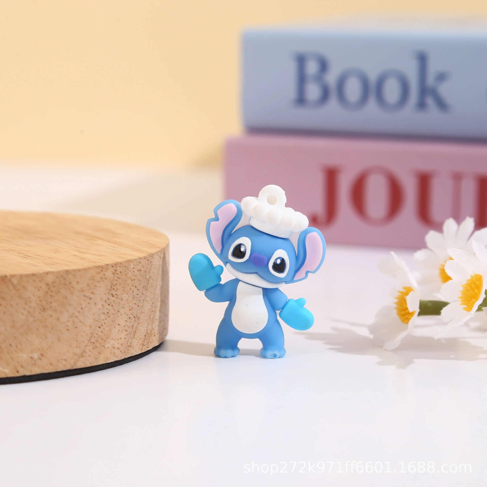 Брелок-подвеска Stitch, мягкий PVC, слепой бокс, отверстие для кольца