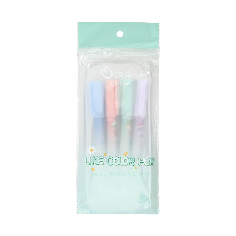 Perfume puntero de énfasis para estudiantes puntero de doble cabeza puntero de marca fluorescente puntero de marca DIY puntero