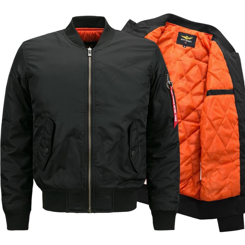 Otoño e Invierno DE LA Fuerza Aérea N ° 1 MA01 chaqueta de los hombres engrosada más tamaño de la chaqueta acolchada de algodón suelta chaqueta de béisbol de moda casual Chaqueta de algodón acolchada de los hombres