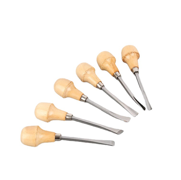 6件套木盒雕刻刀雕花凿木工雕刻木雕根雕刻刀木工工具木工雕刻