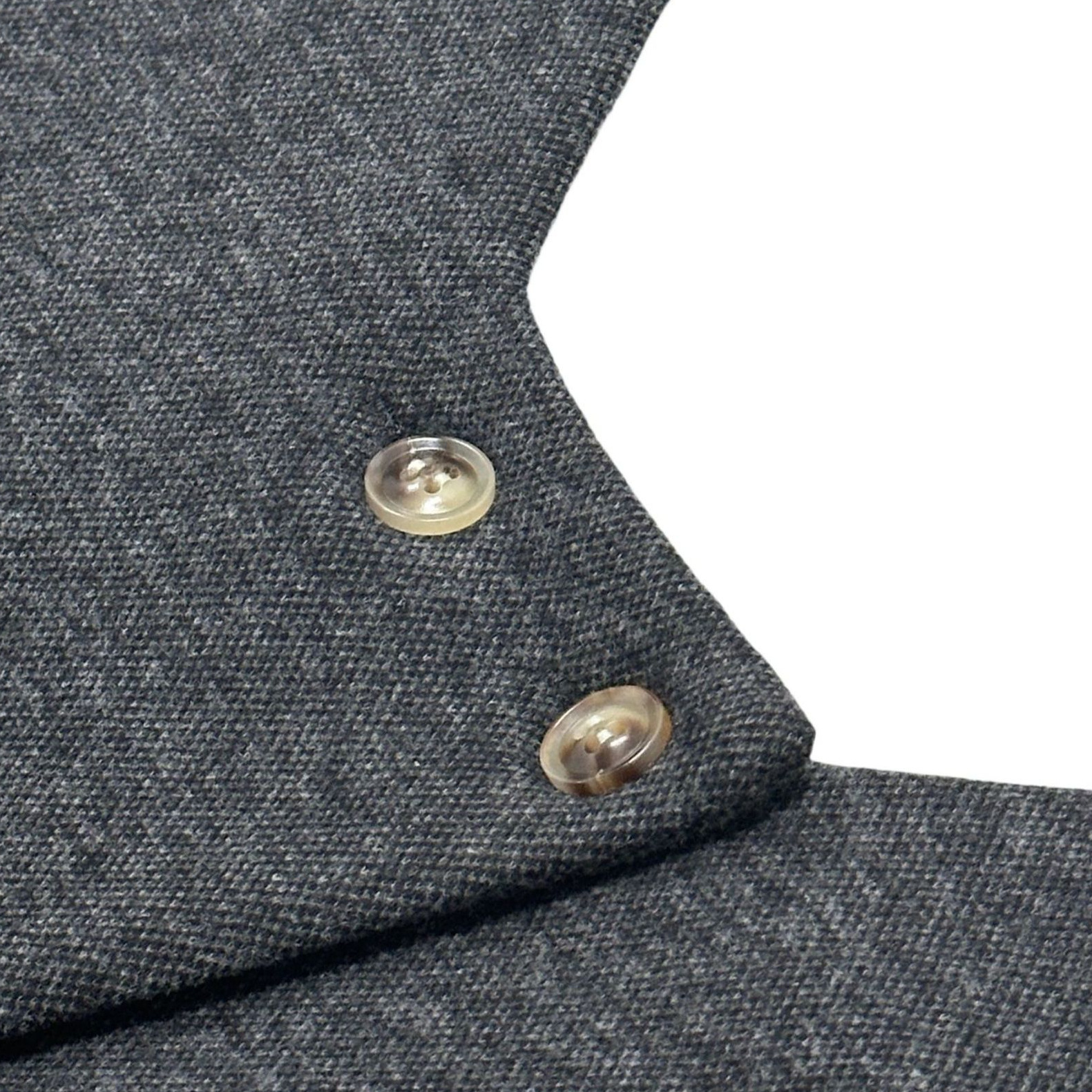 2024 가을, 겨울 새로운 업그레이드 된 헤비 패브릭 앞면과 뒷면 레이어드 능직 루즈 울 조끼 스커트 다크 그레이