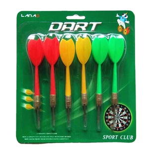 Dart Needle Head Cross-border Suction Paper Card Packaging Can Tie Balloon Anti-fall Multi-color Dart Set