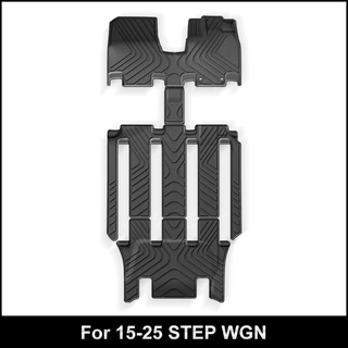 适用于15-25款本田STEP WGN汽车脚垫专车专用TPE脚垫后备箱垫跨境