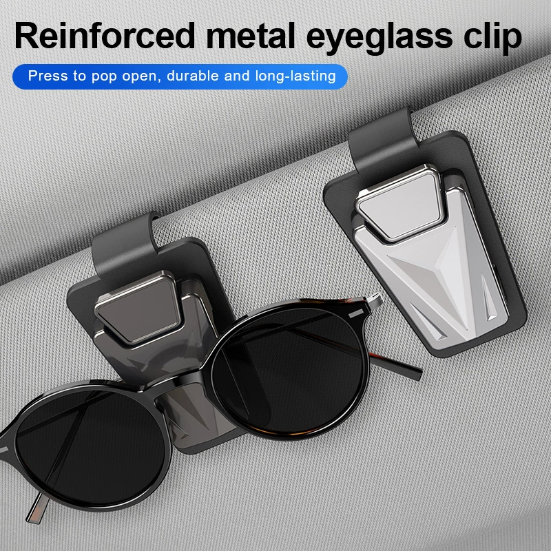 Зажим для автомобильных очков, зажим для хранения солнцезащитного козырька автомобиля, держатель для очков, персонализированные автомобильные подвесные солнцезащитные очки, зажим для карты