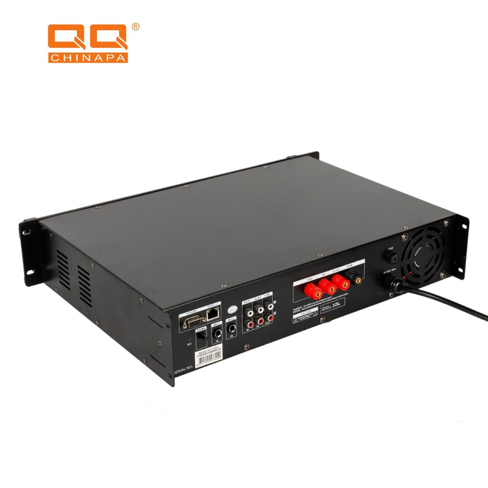 Sistema de radiodifusión amplificador de potencia de red IP altavoz de radiodifusión del campus amplificador de sonido contra incendios sistema PA amplificador de banda alta