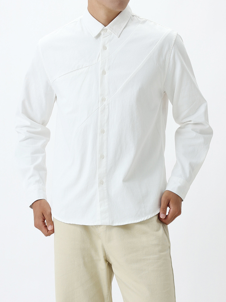 Uniqlo hombre 1688 camisa de algodón de alto nivel de hombre camisa de manga larga hombre casual hombre al por mayor