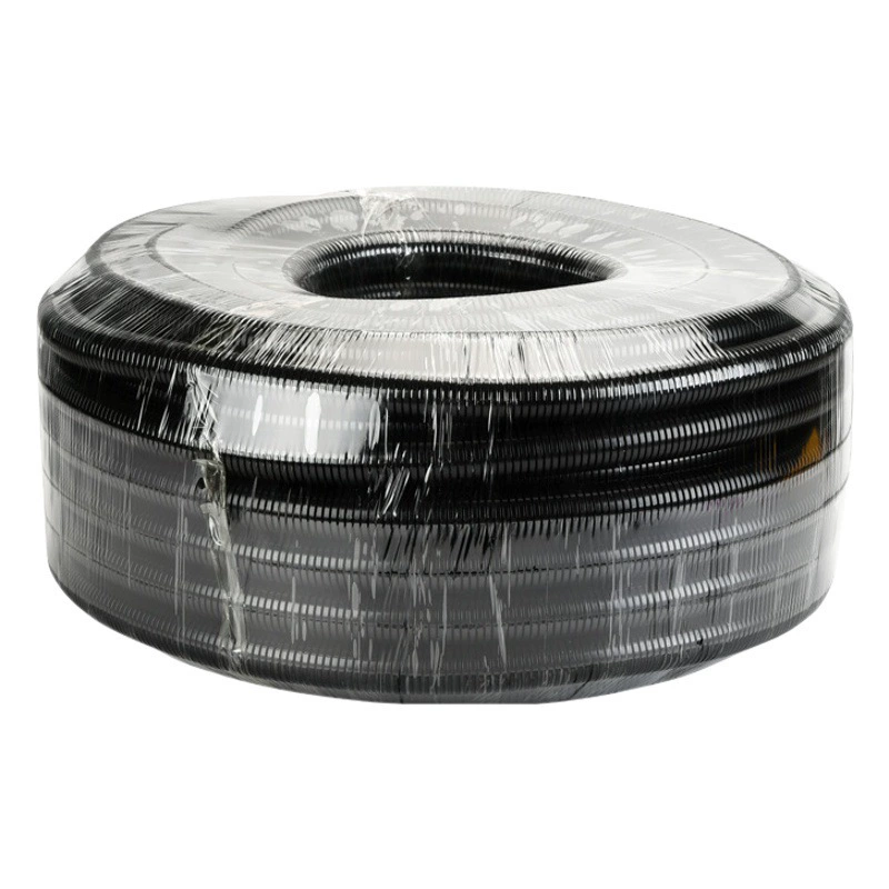 Черный утолщение PP огнестойкий гофрированный шланг автомобильный жгут проводов изолированный рукав провода кабель водонепроницаемый защитный рукав