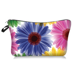 跨境新款 向日葵系列化妝包 手拿收納洗漱包 懶人便攜旅行包